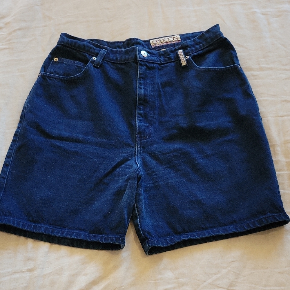 VTG Sasson Jeans Dark Blue Jean Shorts
